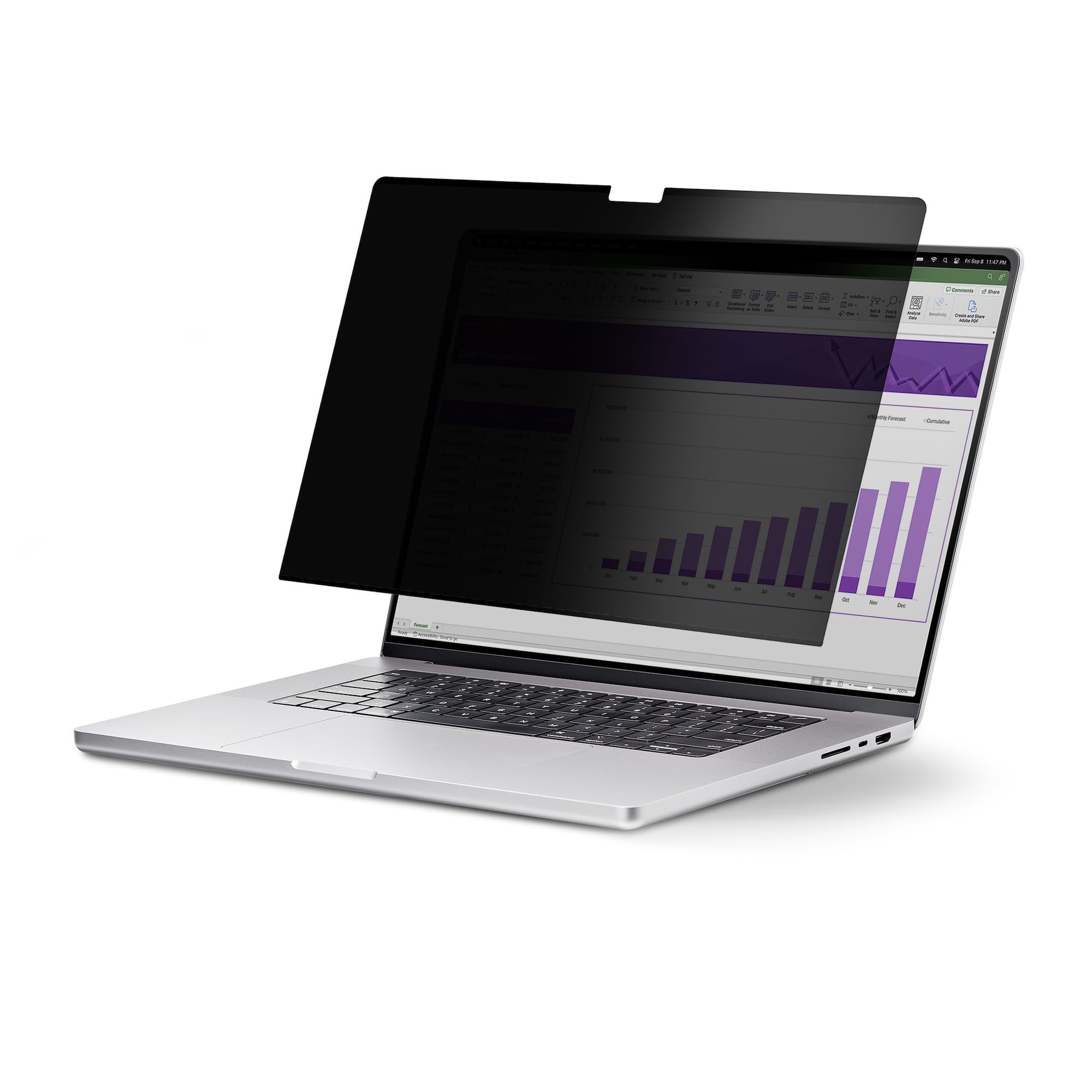 StarTech.com Filtro privacy per MacBook Pro 21/23 da 14", Privacy Screen Protector antiriflesso rimovibile e reversibile, pellicola protettiva magneti