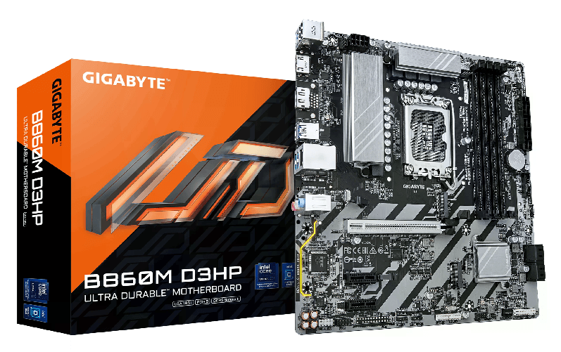 GIGABYTE B860M D3HP Scheda madre - CPU Intel Core Ultra VRM a 4+1+2+1 fasi fino a 9066MHz DDR5 2xPCIe 4