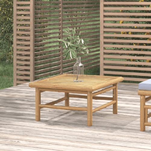 VidaXL Tavolo da Giardino 65x55x30 cm in Bambù VidaXL 362282 panca da esterno Bamboo