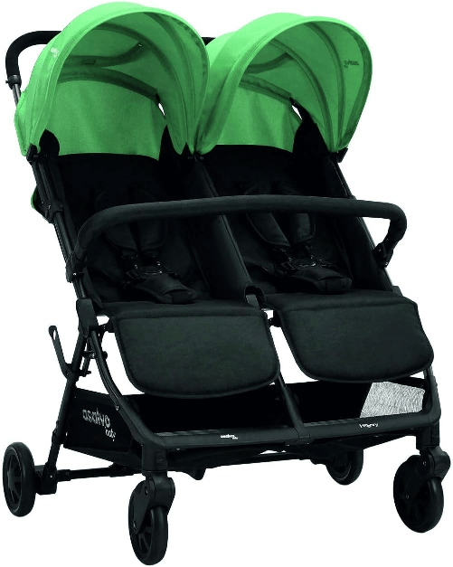 ASALVO Passeggino Gemellare Fratellare Compatto HENRY GREEN