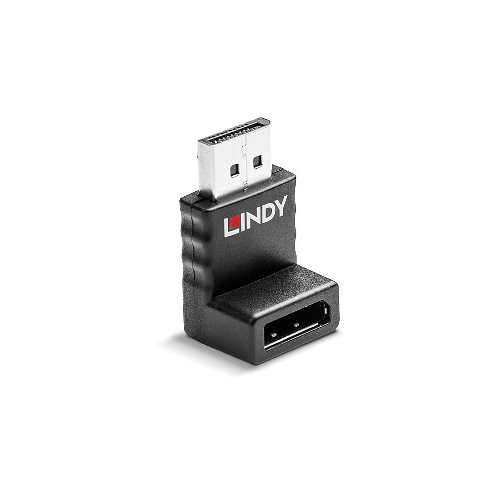 Lindy 41365 adattatore per inversione del genere dei cavi DisplayPort Nero (DisplayPort 1.2 Upward - Angled Adapter) Lindy 41365 adattatore per invers