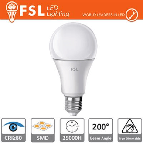 A60 Lampada Goccia - 9W 6500K E27