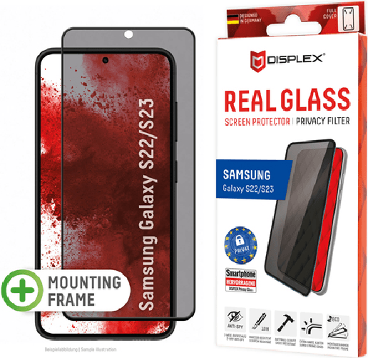 E.v.i Displex 01775 schermo anti-riflesso 15,5 cm (6.1") Smartphone Filtro per la privacy senza bordi per display 10H Displex 01775 schermo anti-rifle