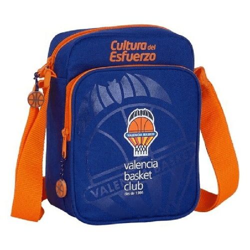 Valencia Basket Borsa a Tracolla Valencia Basket Azzurro Arancio (16 x 22 x 6 cm)