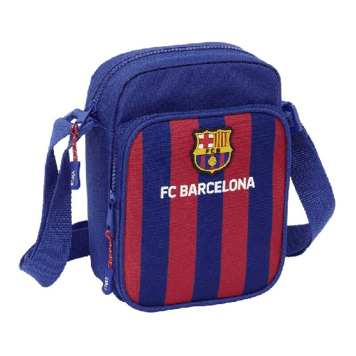 Borsa a Tracolla F.C. Barcelona 24/25 Rosso Granato Blu Marino 16 x 22 x 6 cm
