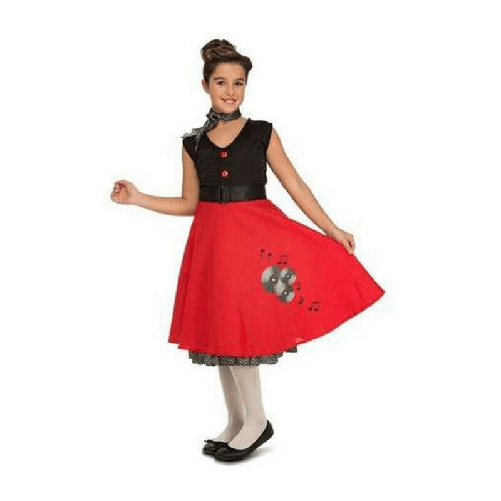 My Other Me Costume per Bambini My Other Me Chica Ye-ye 5-6 Anni Rosso