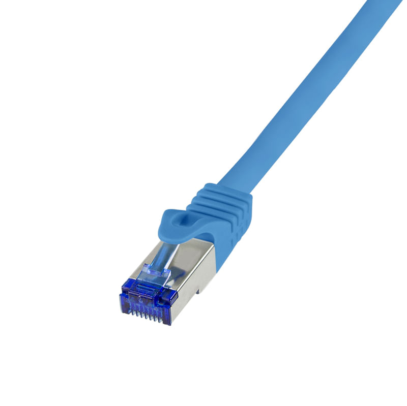 LogiLink Patchkabel Ultraflex, Kat.6A, S/FTP, 2,0 m, blau mitCat.7 Rohkabel, extra flexibles & weiches Kabel mit LogiLink C6A056S cavo di rete Blu 2 m