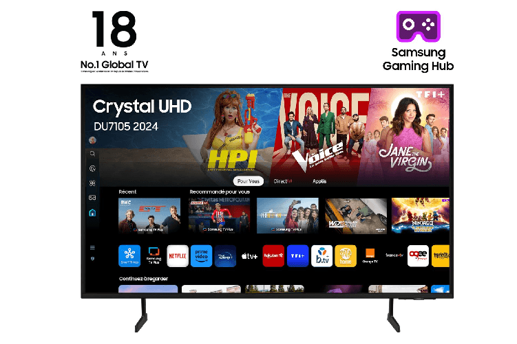 Samsung TU85DU7105K 2,16 m (85") 4K Ultra HD Smart TV Wi-Fi Nero