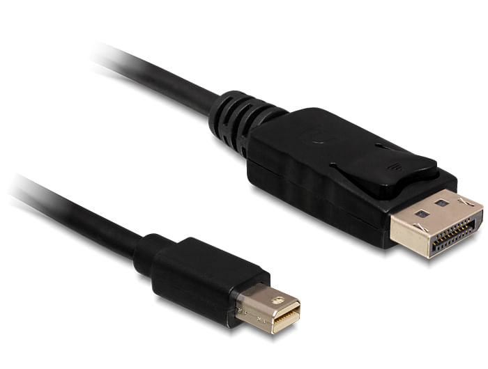 Delock Cavo Mini DisplayPort 1.2 maschio > DisplayPort maschio 4K 60 Hz 0,5 m DeLOCK Mini Displayport/Displayport, 0.5 m 0,5 m Nero