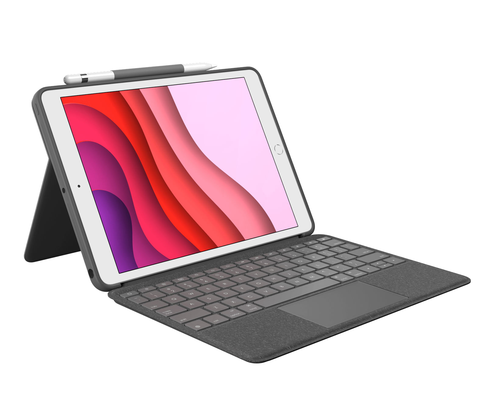 Logitech Combo Touch Grafite Smart Connector QWERTY Inglese UK (COMBO TOUCH F/ IPAD 7TH AND 8TH - GENERATION GRAPHITE - Logitech 920-009629 tastiera p