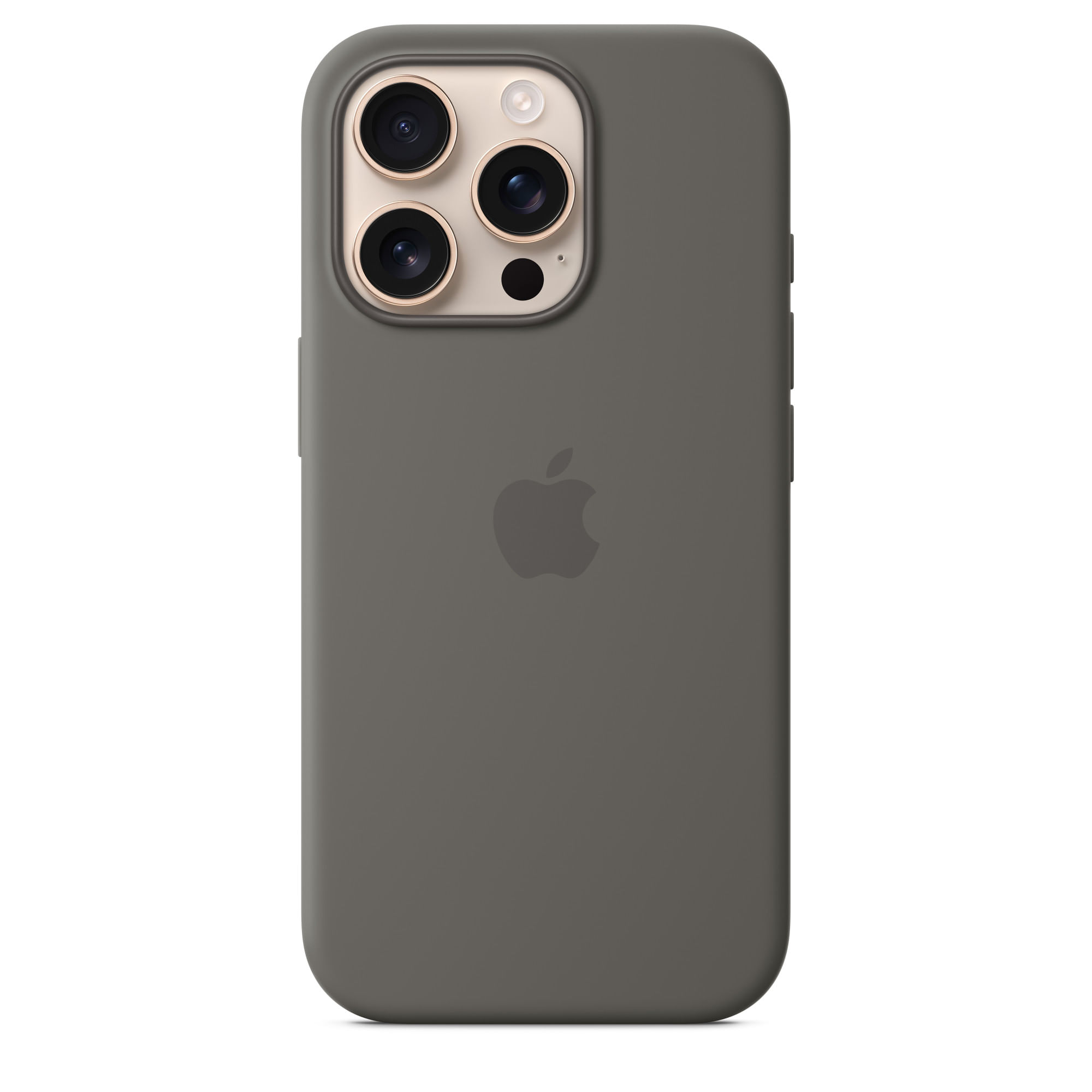 Apple Custodia MagSafe in silicone per iPhone 16 Pro - Grigio pietra (IPHONE16 PRO SILICONE CASE WITH - MAGSAFE STONE GR Apple Custodia MagSafe in sil