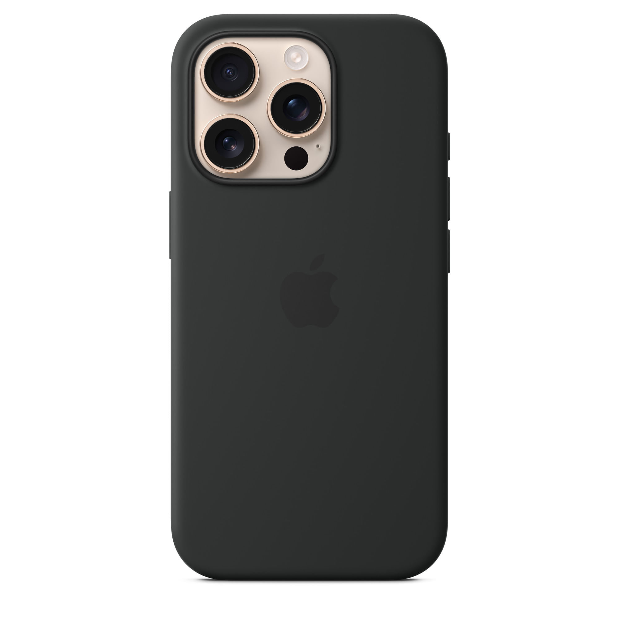 Apple Custodia MagSafe in silicone per iPhone 16 Pro - Nero (Apple - Back cover for mobile phone - MagSafe compatibility Apple Custodia MagSafe in sil