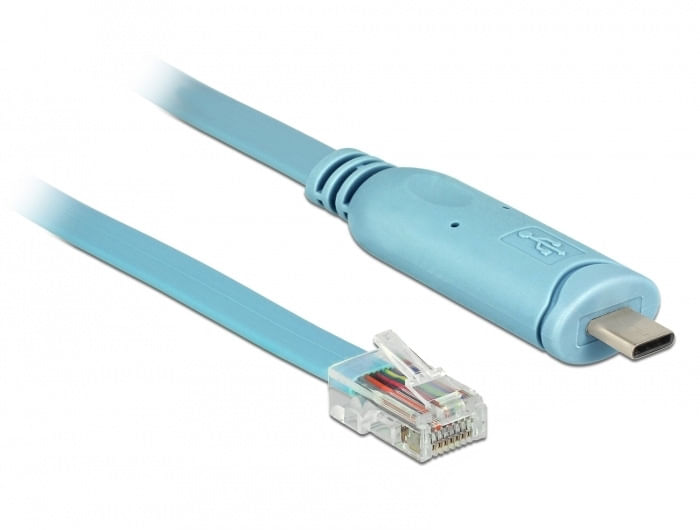 DeLOCK 63914 cavo seriale Blu 3 m USB tipo-C RJ45