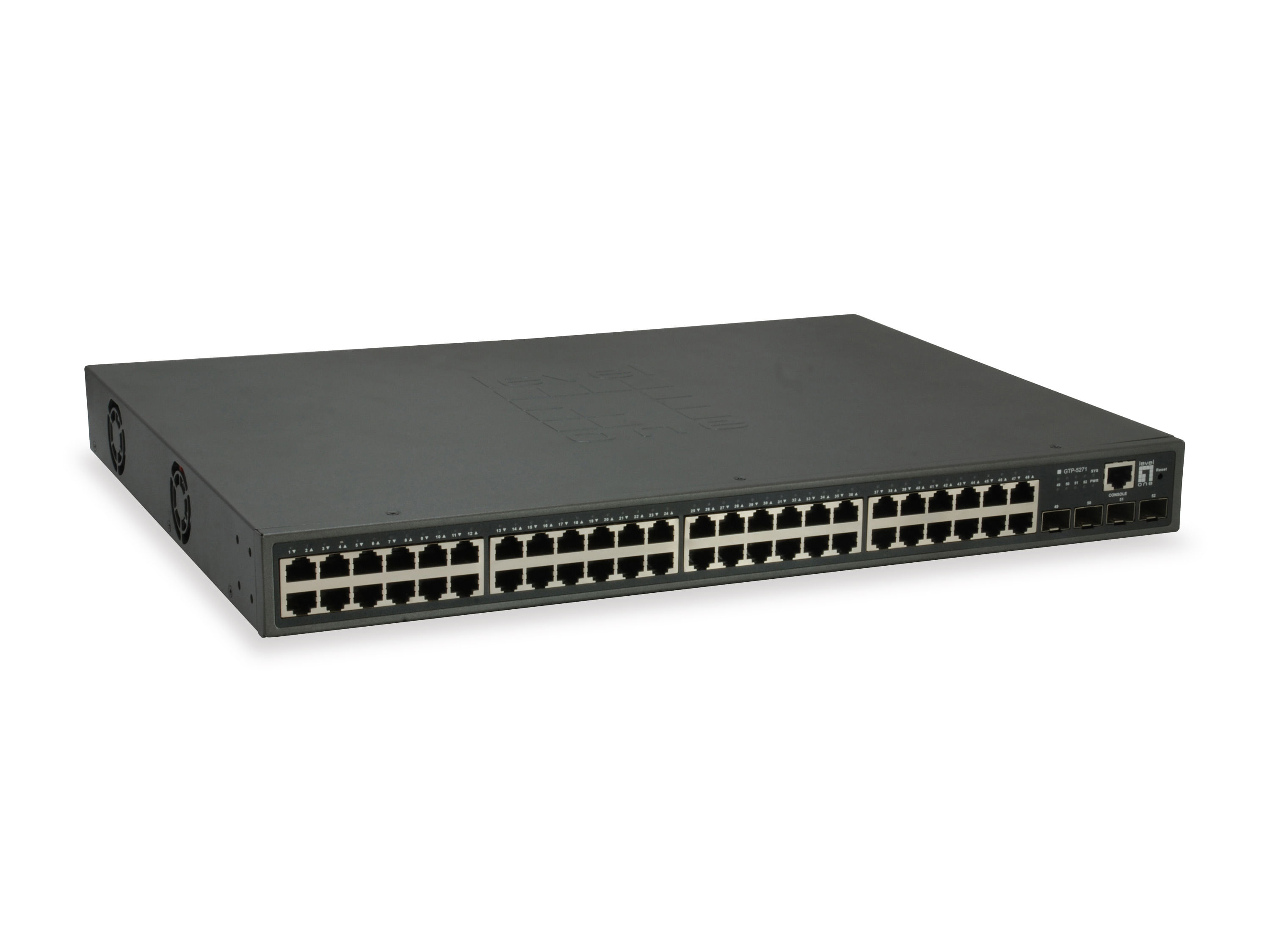 Level One LevelOne GTP-5271 switch di rete Gestito L3 Gigabit Ethernet (10/100/1000) Supporto Power over Ethernet (PoE LevelOne GTP-5271 switch di ret