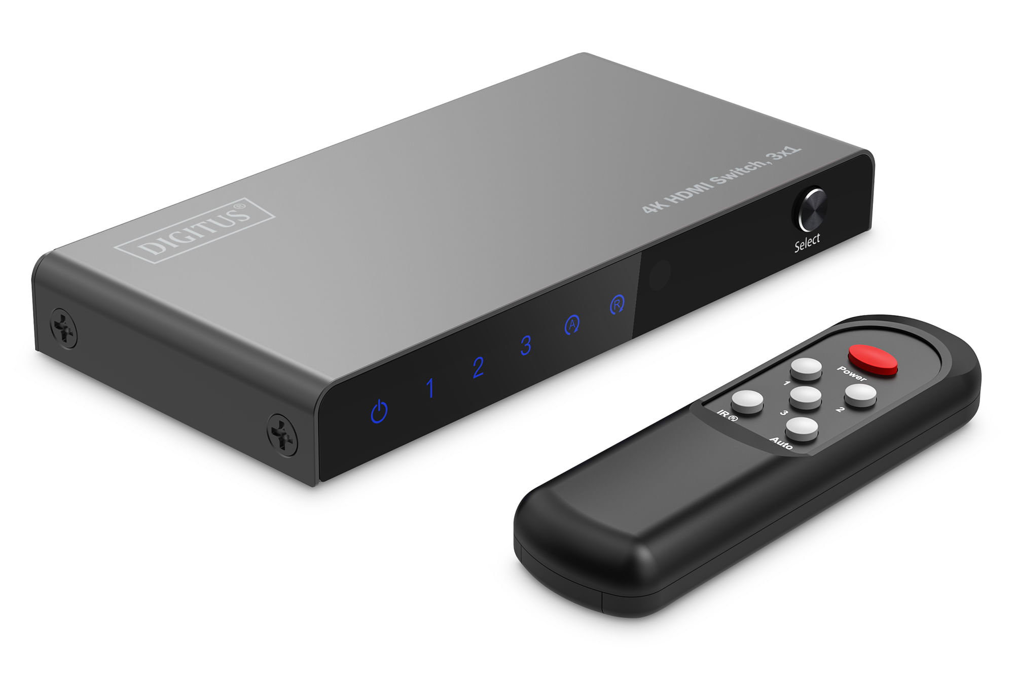 Digitus Switch HDMI 4K DIGITUS 3x1 4K/60Hz/HDCP 2.3/HDMI 2.0 Digitus Switch HDMI 4K, 3x1