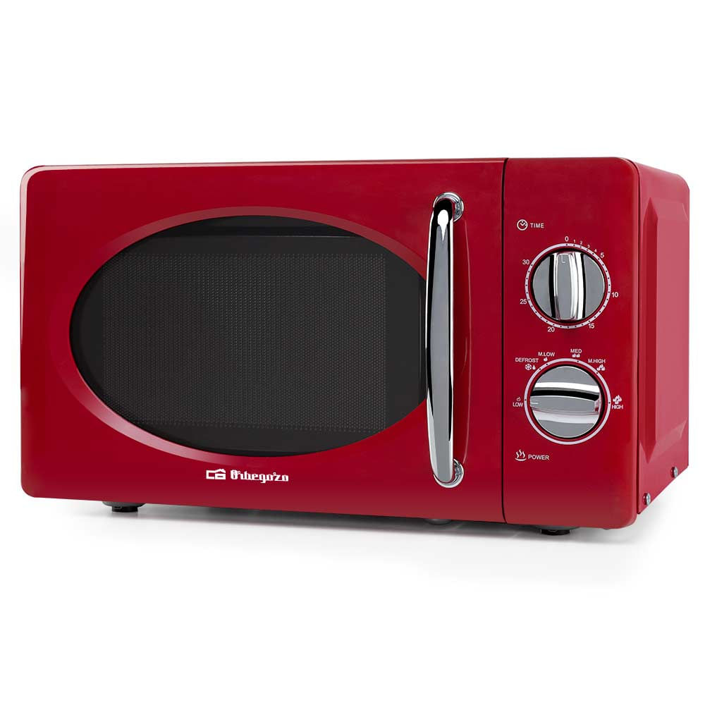 Orbegozo Microonde Orbegozo MI 2020 Vintage Red - 20 L - 700 W - 6 livelli di potenza - Timer 30 minuti Orbegozo MI-2020 forno a microonde Rosso Solo