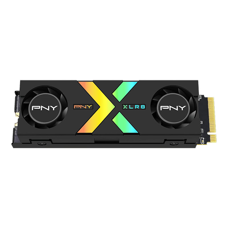 Pny Disco rigido solido PNY CS3150 SSD M2 NVMe PCIe Gen5 x4 da 1 TB con dissipatore di calore - Illuminazione RGB PNY M280CS3150XHS-1TB-RB drives allo