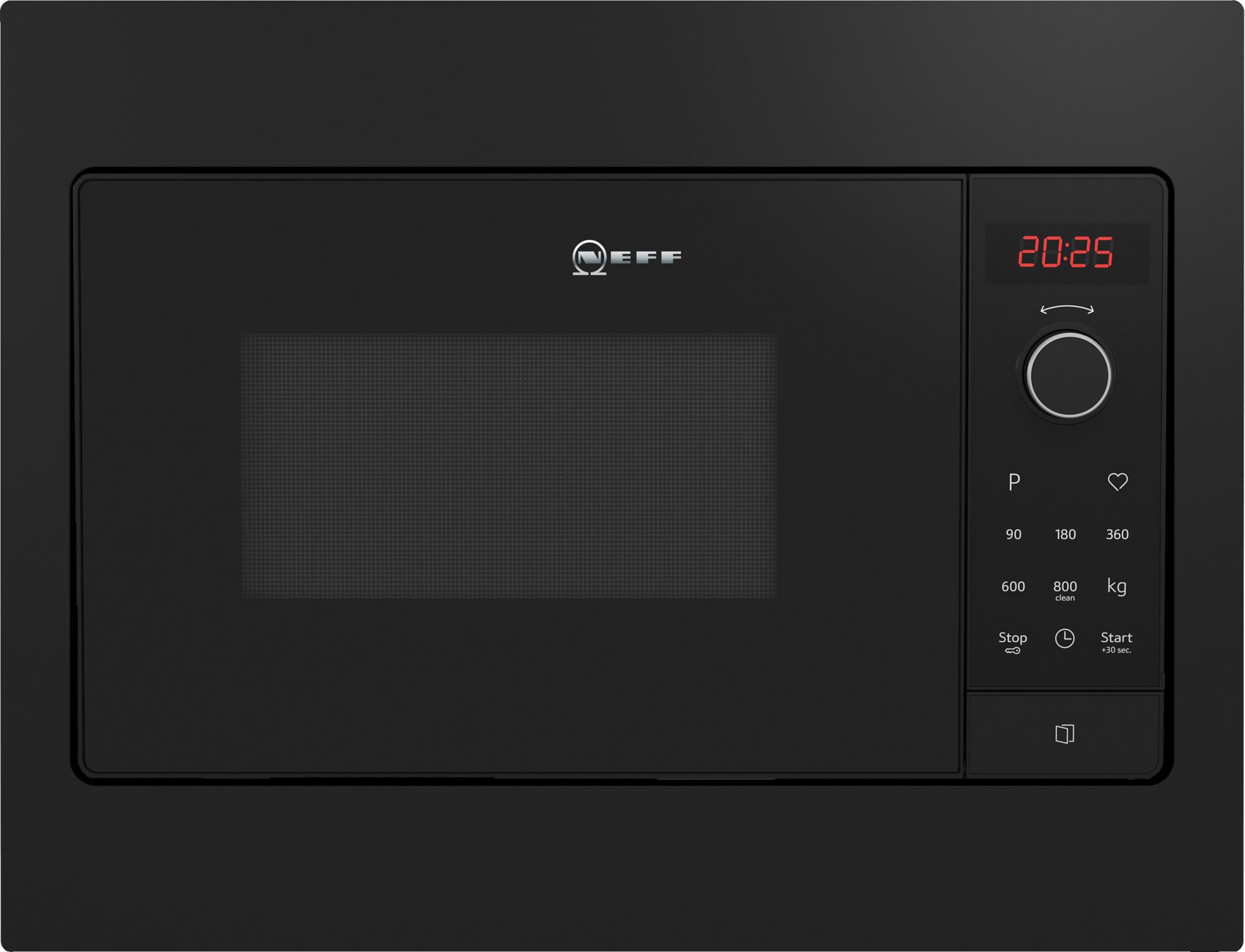 Neff HLAWG25S3 forno a microonde Da incasso Solo microonde 20 L 800 W Nero Neff HLAWG25S3 forno a microonde Nero Solo microonde Da incasso 20 L 800 W