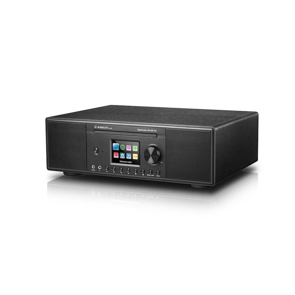 Albrecht DR 890 CD, DAB+, FM, Internet Nero, custodia in legno, DLNA, UNDOK, USB Albrecht DR 890 CD Analogico e digitale 30 W DAB+, FM Nero Riproduzio