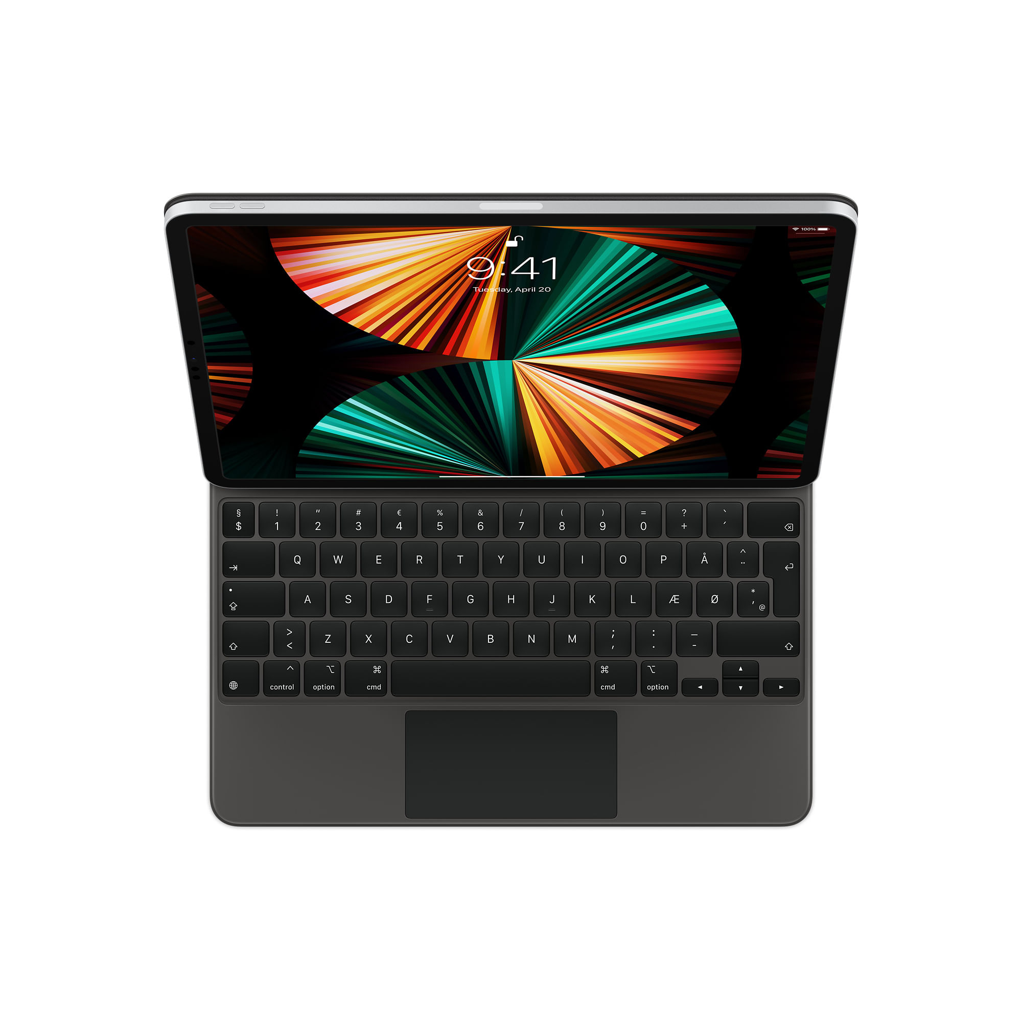 Apple MJQK3DK/A tastiera per dispositivo mobile Nero QWERTY Danese (MAGIC KB IPAD PRO12.9 5TH - DANISH BLACK) - Versione Apple MJQK3DK/A tastiera per