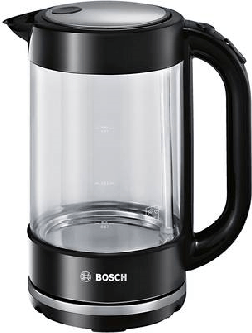 Bosch TWK70B03 bollitore elettrico 1,7 L 2400 W Nero, Trasparente