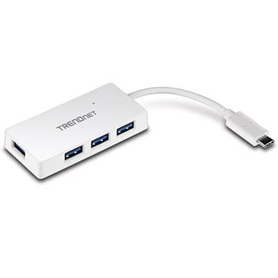 Trendnet TUC-H4E hub di interfaccia USB 3.2 Gen 1 (3.1 Gen 1) Type-C 5000 Mbit/s Bianco