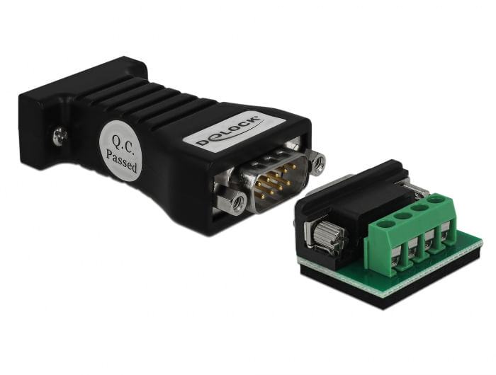 DeLock Converter 1 x Serial RS-232 DB9 to 1 x Serial RS-485 with ESD protection 15 kV - Serieller Adapter - RS-232 - RS- DeLOCK 62919 adattatore per i