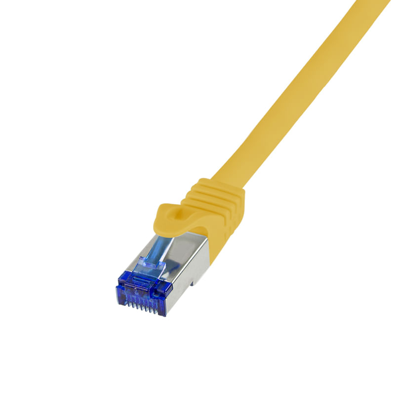 LogiLink Patchkabel Ultraflex, Kat.6A, S/FTP, 1,5 m, gelb mitCat.7 Rohkabel, extra flexibles & weiches Kabel mit LogiLink C6A047S cavo di rete Giallo