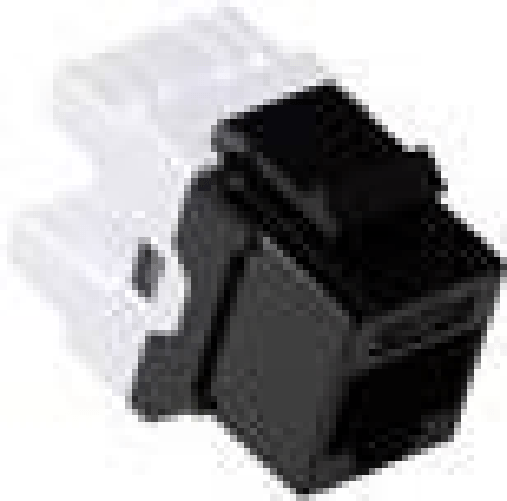 ACT CAT5E Keystone Jack unshielded punch down black. Type: C5E Black Keystone utp c5e punchdown bk (TD5012) ACT TD5012 adattatore per inversione del g