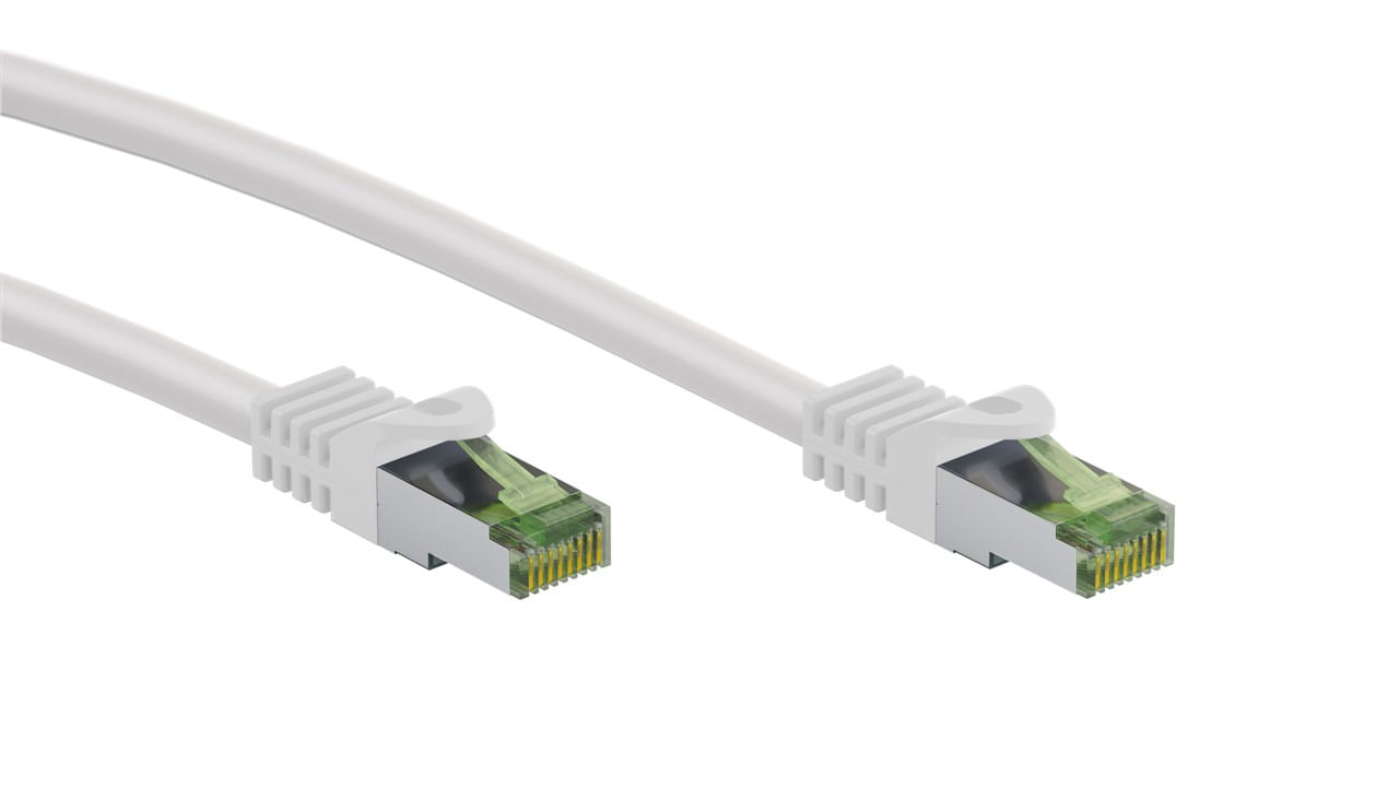 Goobay 61106 cavo di rete Bianco 3 m Cat8.1 S/FTP (S-STP)
