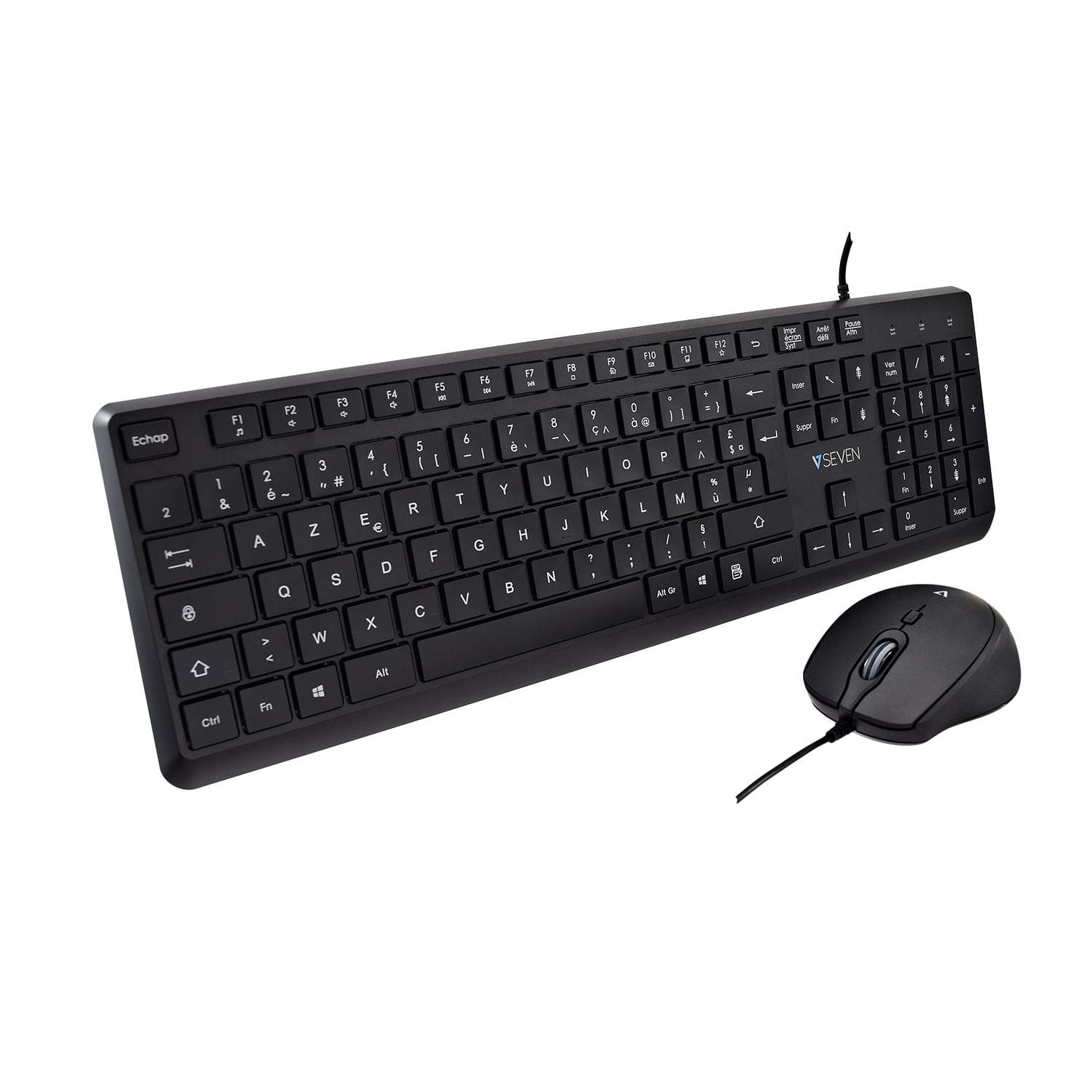 V7 CKU350ES Combo tastiera e mouse USB - Layout Spagna