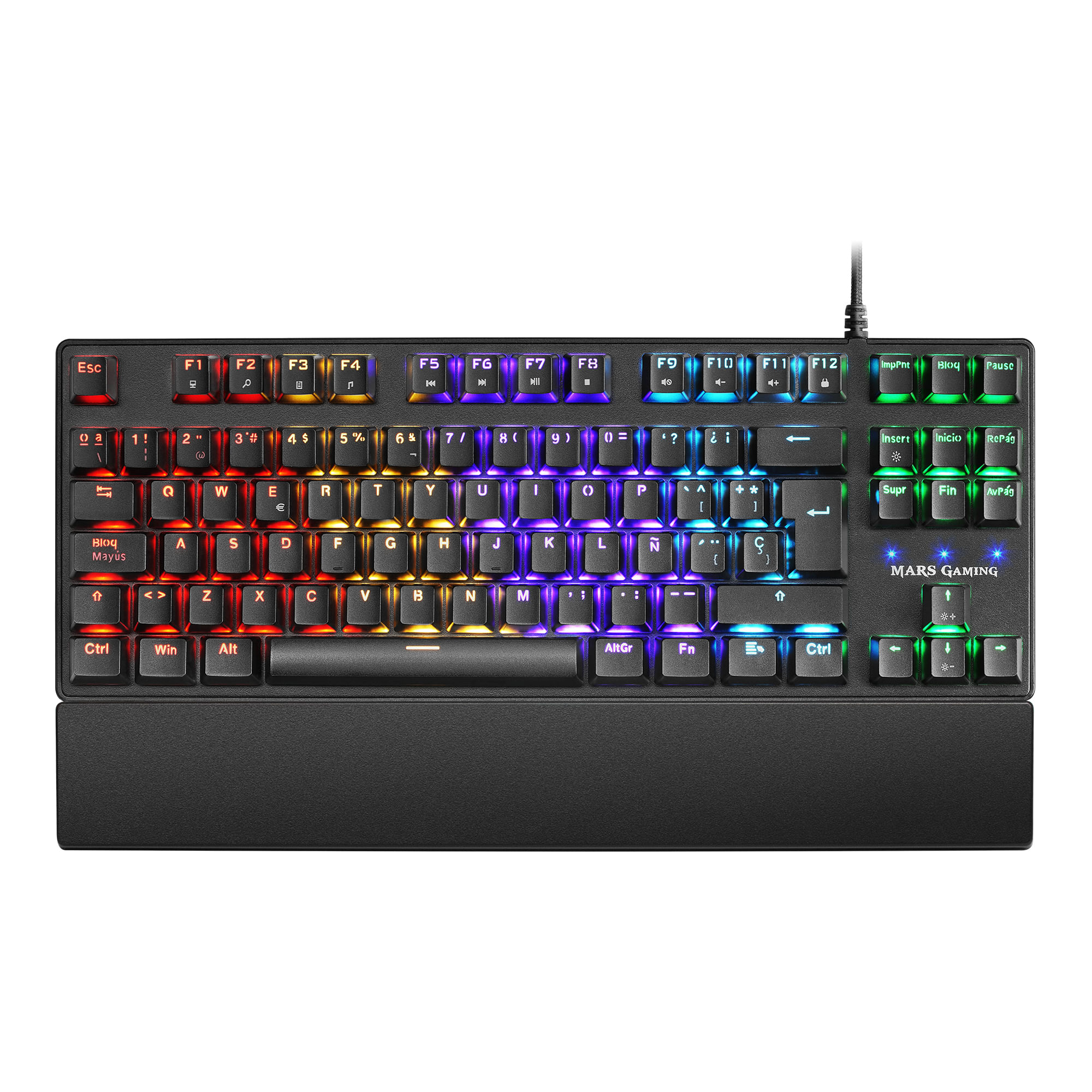 Mars Gaming MKXTKLRES tastiera USB QWERTY Spagnolo Nero