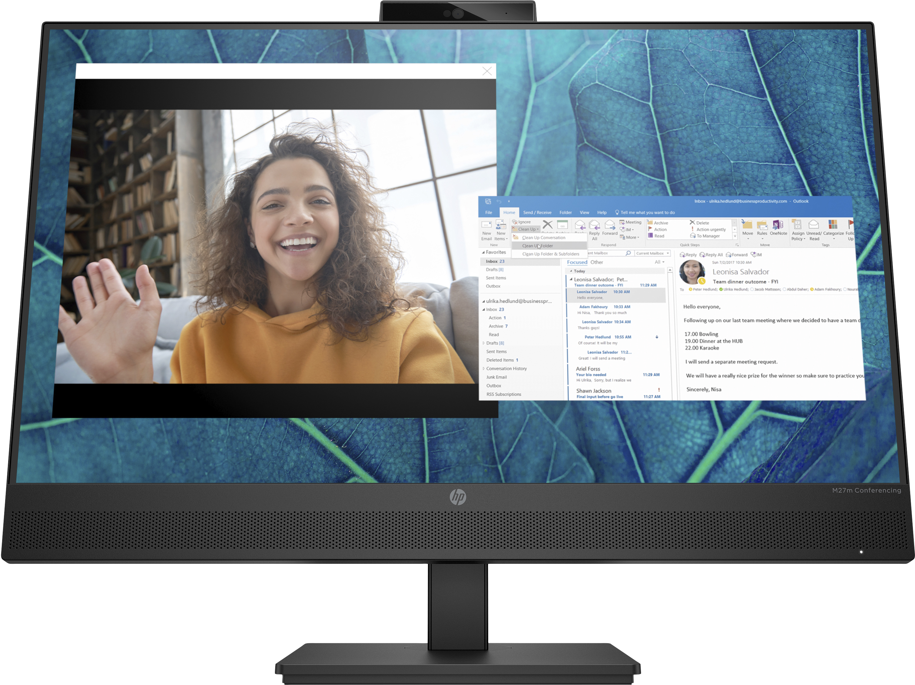 HP Monitor M27m Conferencing