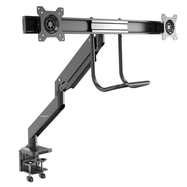StarTech.com Staffa per due monitor - Alta resistenza - Montaggio con morsetto da scrivania/passacavo (Monitor Mount - D StarTech.com Staffa per due m