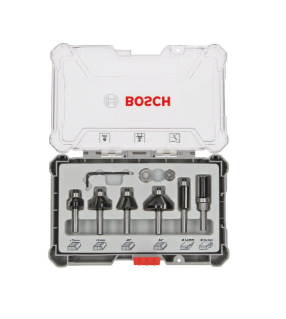Bosch 2 607 017 470 punta per fresa Set di punte 6 pz