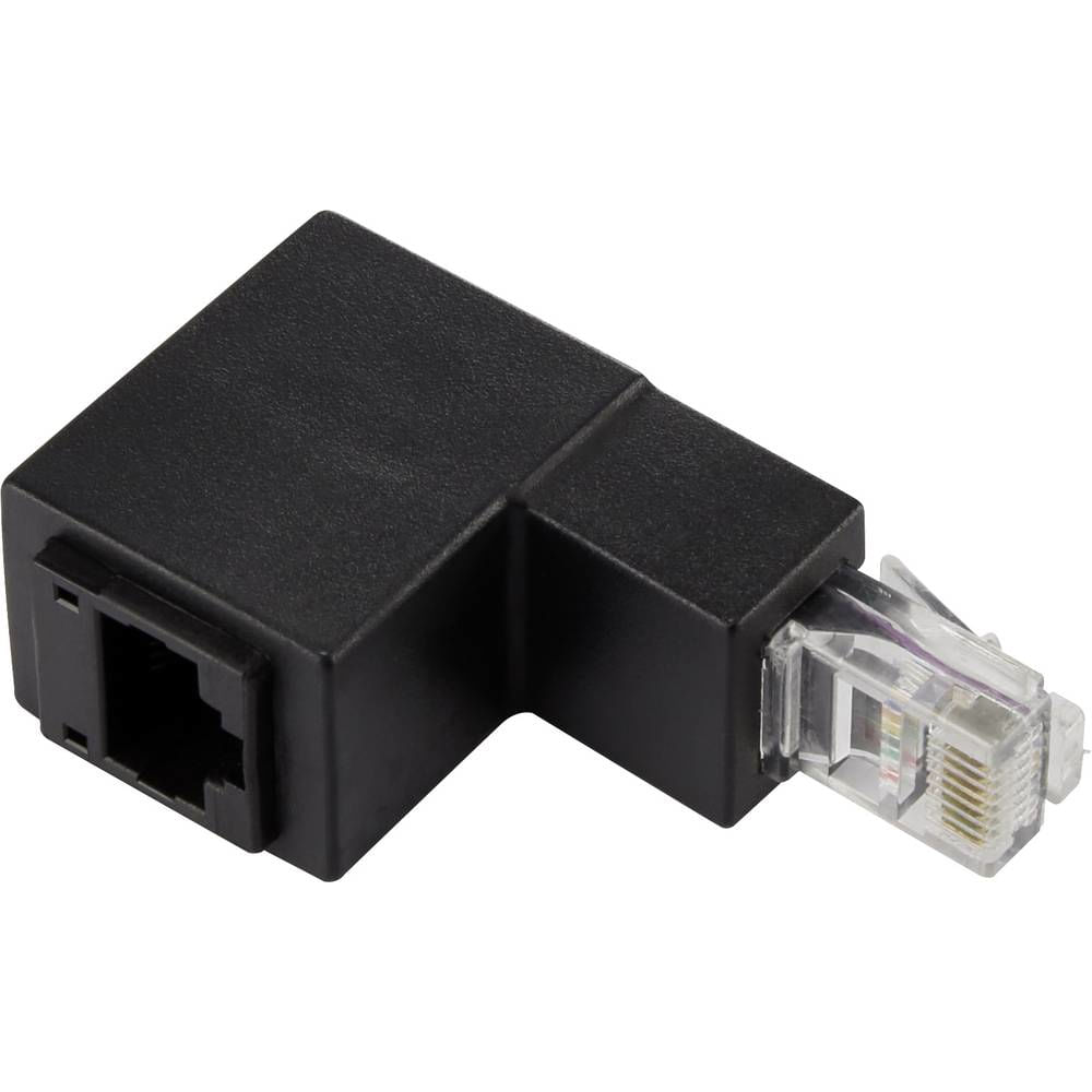 Renkforce RJ45 Netzwerk Adapter CAT 5e 90Â° nach unten gewinkelt [1x RJ45-Stecker - 1x RJ45-Buchse] 0 Renkforce RF-4087416 adattatore per inversione d