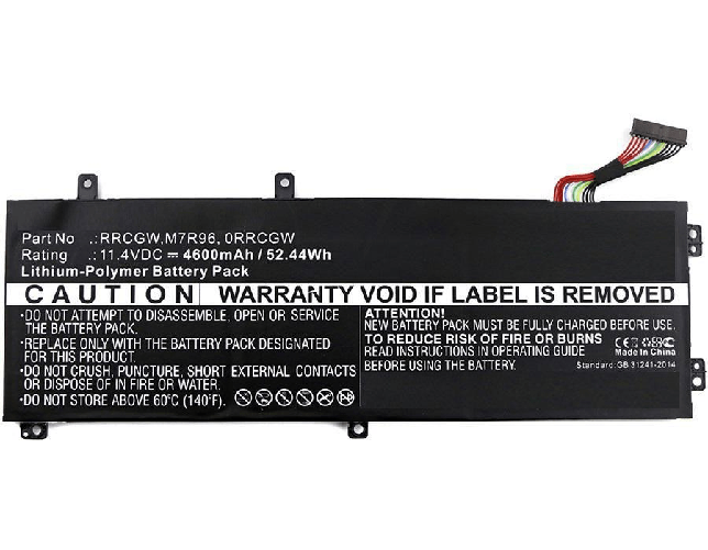 CoreParts MBXDE-BA0103 ricambio per laptop Batteria (Laptop Battery for Dell 52Wh - Li-Pol 11.4V 4600mAh Black, - 52Wh L CoreParts MBXDE-BA0103 ricamb