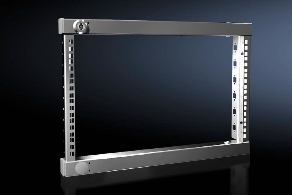 Rittal VX - Rack-Schwingrahmen - galvanisiert - 6U - 48,3 cm (19") (8619510) Rittal VX 8619.510 Telaio oscillante