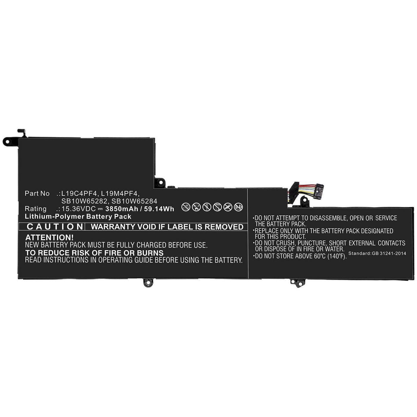 CoreParts MBXLE-BA0288 ricambio per laptop Batteria (Laptop Battery for Lenovo - 52.36Wh Li-Pol 15.4V 3400mAh - Black 52 CoreParts MBXLE-BA0288 ricamb