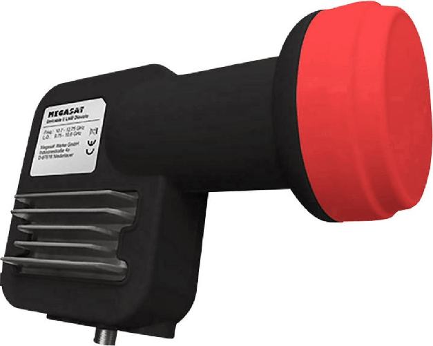 Megasat Doebis Unicable II LNB Diavolo convertitori abbassatore di frequenza Low Noise Block (LNB) 10,7 - 12 Doebis Unicable II LNB Diavolo convertito