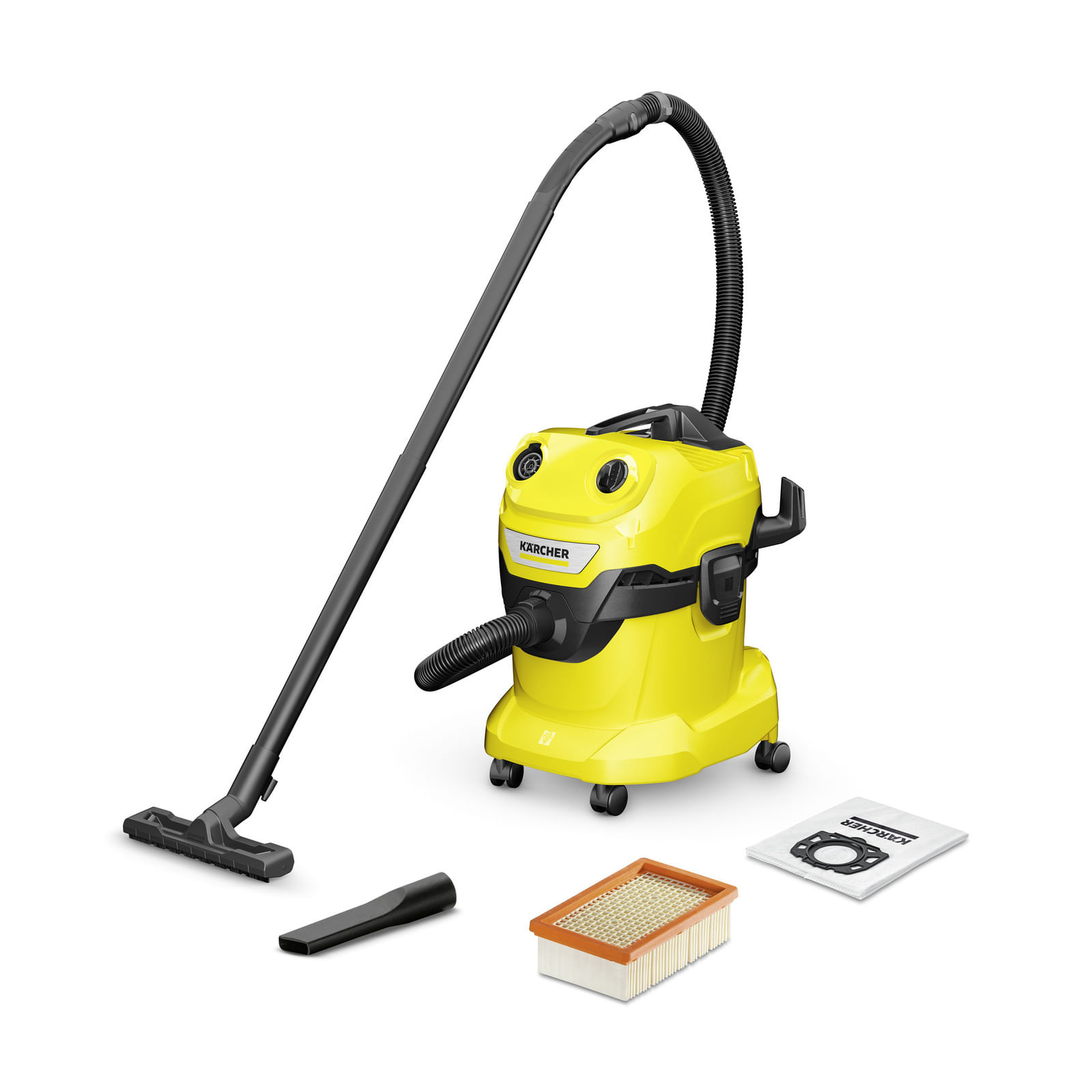 Karcher Kärcher WD 4 V-20/5/22 20 L Aspiratore a cilindro Secco e bagnato 1000 W Senza sacchetto Kärcher WD 4 V-20/5/22 20 L Aspiratore a cilindro Sec