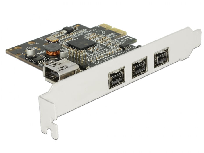 DeLOCK 89864 scheda di interfaccia e adattatore IEEE 1394/Firewire Interno (Delock PCI Express Card 3 x external) DeLOCK 89864 scheda di interfaccia