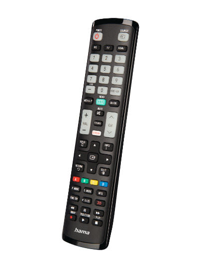 Hama Universal IR Remote Control for Samsung TVs, Teachable, Smart Buttons, Illuminating Buttons, 10m Range Hama 00221060 telecomando IR Wireless TV P