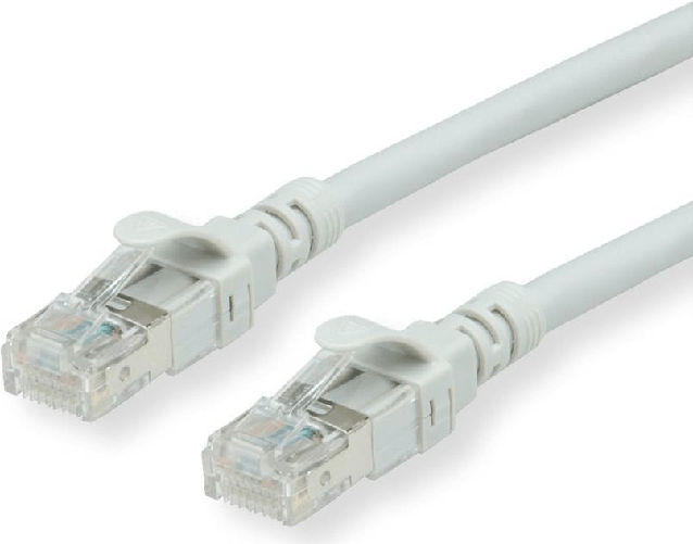 Roline Secomp Roline - Patch-Kabel - RJ-45 (M) bis RJ-45 (M) - 15 m - SFTP, PiMF - CAT 6 - halogenfrei, geformt ROLINE 21.15.2608 cavo di rete Grigio