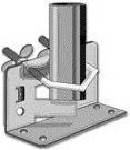 Televes Base per alberi fino a 60 mm "pinza" (MAFU60Z) Preisner Mafu60Z Argento Metallo