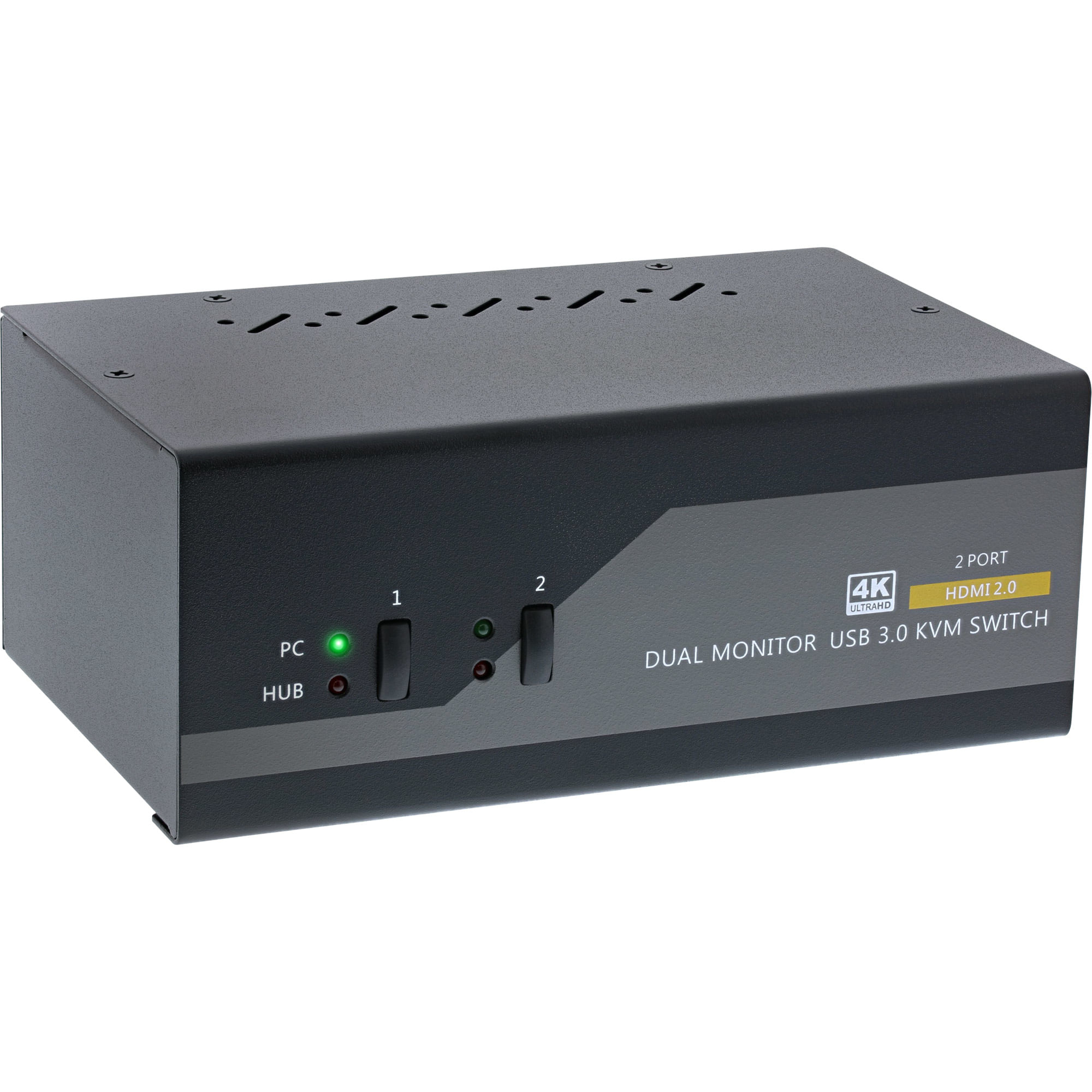 InLine Switch KVM da tavolo - 2 vie - Doppio monitor - HDMI - 4K - USB 3.0 - Audio InLine Switch KVM Desktop , 2 porte, Dual Monitor, HDMI, 4K, USB 3.