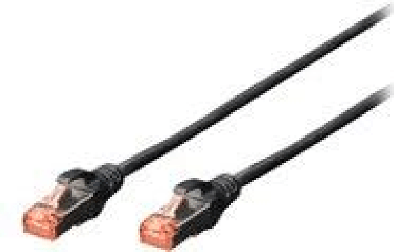 Digitus CONFEZIONE 5 CAVI CAT 6 SCHERMATI S/FTP MT 10 COLORE NERO DIGITUS Digitus Cavo patch CAT 6 S/FTP