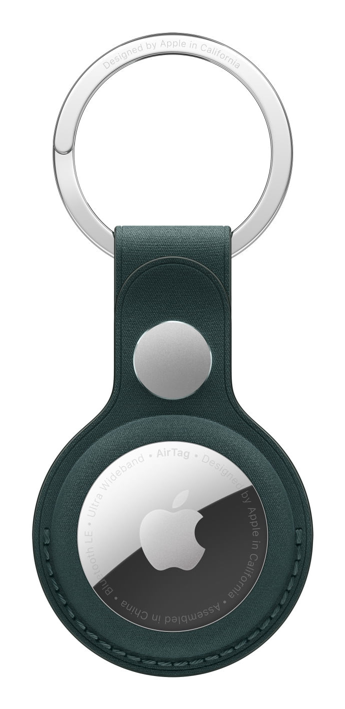 Apple MA7J4ZM/A accessorio per localizzatore e cercatore GPS (AirTag FineWoven Key Ring - Dark Green) Apple MA7J4ZM/A accessorio per localizzatore e c