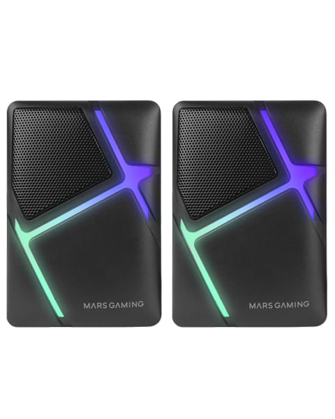 Mars Altoparlanti da gioco Mars MS-H RGB Nero Mars Gaming MS-H Bianco Cablato 10 W