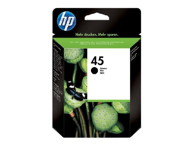 HP originale 45 cartuccia di grande stampante nera 930 pagine 42 ml (51645ae)